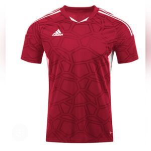 Adidas Men's Bold Red Soccer Jersey Sports Sz Medium